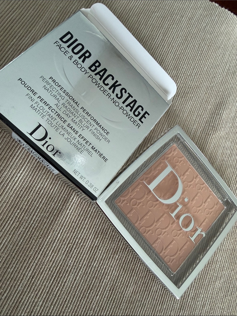 Dior Backstage Pressed Face & Body Powder — Nude Peach Shade